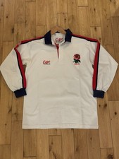 Vintage England Rugby Shirt Mens Large Cotton Traders 1993-1995 Home Long Sleeve