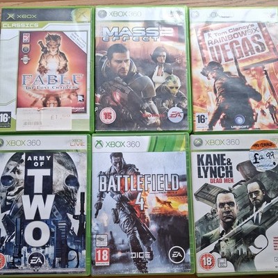 3 Xbox 360 Spielepaket Rainbow 6 Vegas Kane & Lynch + 1 Original + 2 Gratis Spiele