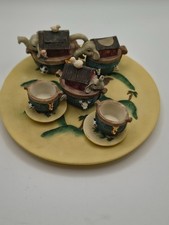 Miniature Noah's Ark Tea Set Vintage Young's Inc 1996 Tea Coffee Cup Animals kid
