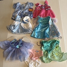 Build A Bear Dresses Lot,Cinderella, Ariel, Elsa, Fairy, Shred, Undies