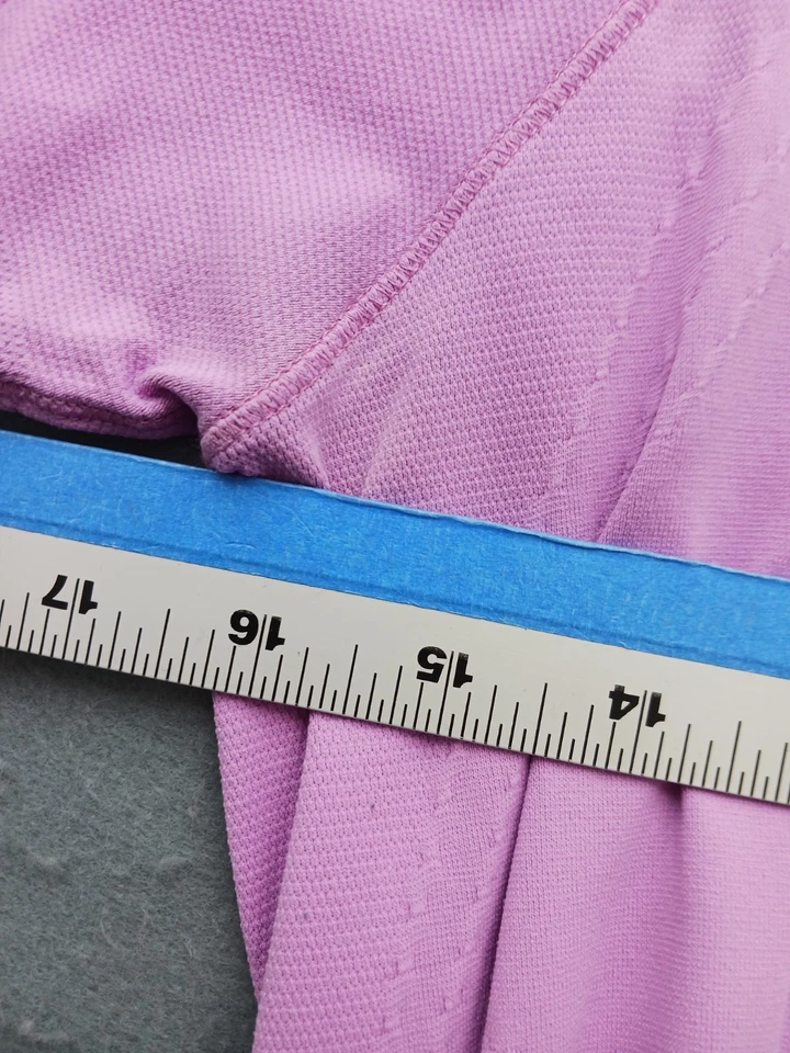 Athleta Women L Athletic Tee Pink Nylon Blend - Image 4 of 4