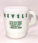 RARE Vintage NEVELE Hotel & Country Club Catskills Ellenville NY Milk Glass Mug!