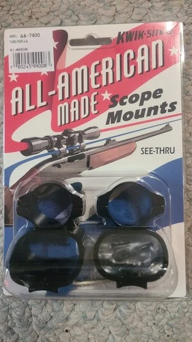Kwik-Site 1” See-Through Scope Rings Remington 7600 76 74  7400  6  4 Black - product listing photo