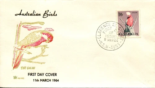1964 Australian Birds Galah - Royal FDC
