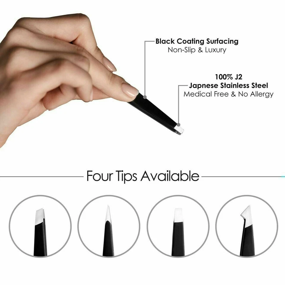 Professional Eyebrow Tweezers Plucker Puller Hair Remover Slanted Pointed Tip    - image 3 of 4