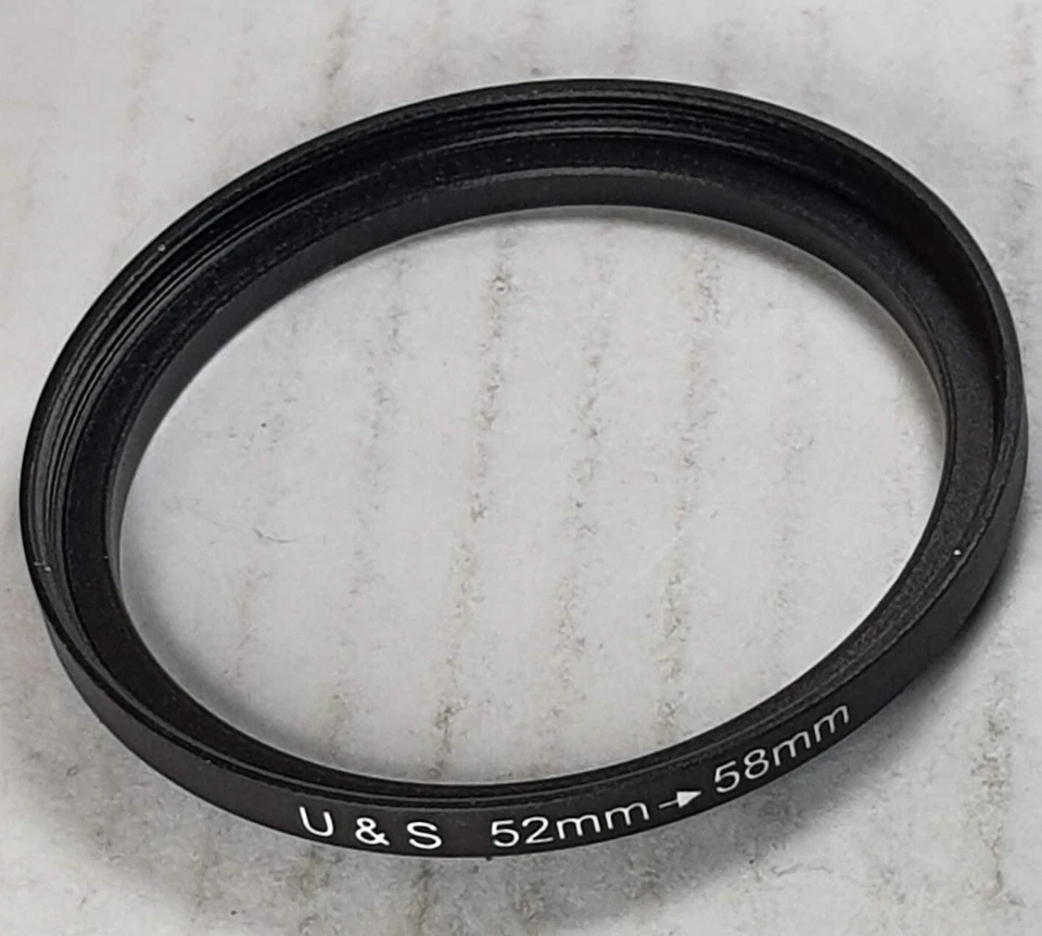 52-58mm Metal Step Up Adapter Ring 52mm Lens to 58mm Filter Converter E52-E58 - Image 4 of 4