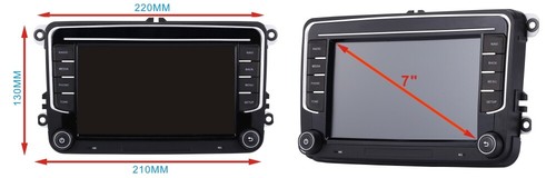 7" Stereo CarPlay for VW Golf MK5 Polo Passat Jetta GPS Radio Sat Nav +WiFi BT - Picture 14 of 14