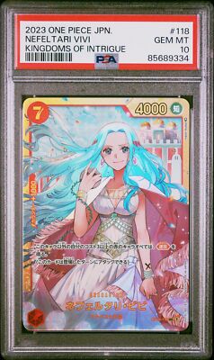 ONE PIECE ネフェルタリ・ビビ #118 PSA 10 PSA 10 GEM MINT JAPANESE ONE PIECE 2023 NEFELTARI VIVI OP04-118