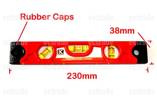 Kapro #227 9" 3-Angle Toolbox Bump-Proof Bubble Level Picture Hanging Magnet - Image 2 of 4