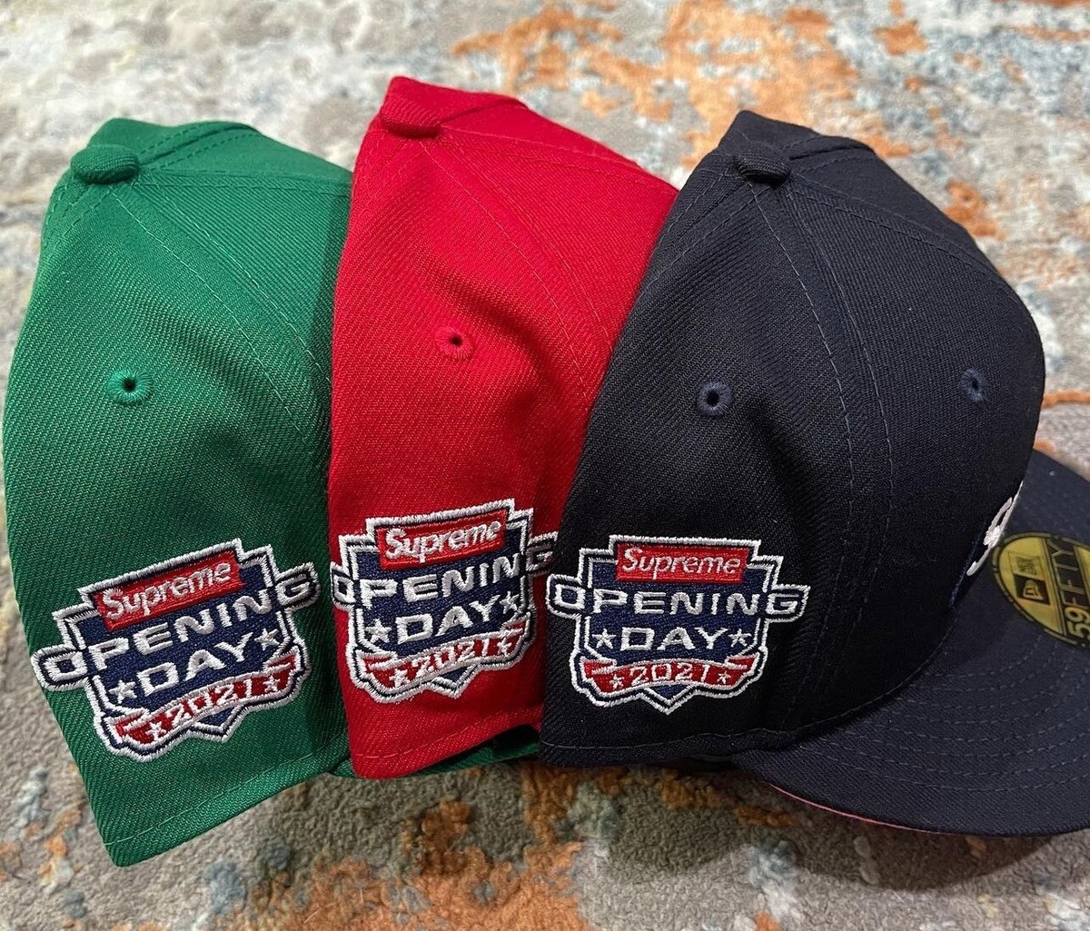 Brand New FW21 New Era Supreme No Comp Box Logo Two-tone Hat 7-3