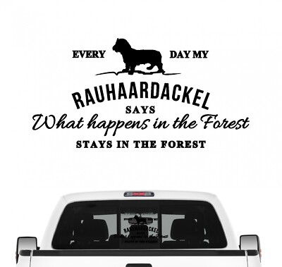 Rauhaardackel Vintage Hundeaufkleber Hundemotiv Auto Folie Dackel Wiener Teckel
