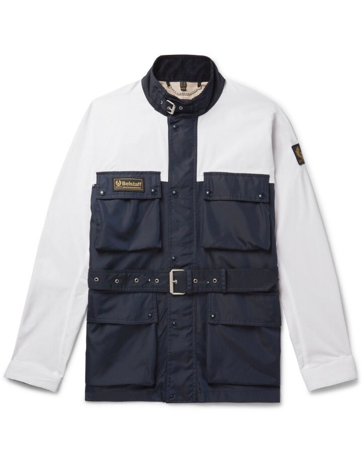 NWT Belstaff Trial Master XL500 Jacket - Navy/White - Size US 6 