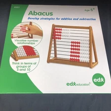 Edx Education Abacus - In Home Learning Manipulative for Early Math - 10 Row ...