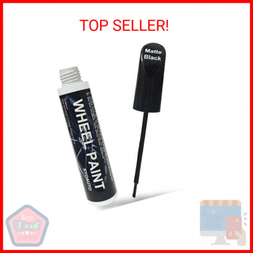 SYOAUTO Black Rim Touch Up Paint Rim Scratch Repair Pen Wheel Touch Up Paint Car