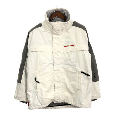 PRADA Jacket Active Sport Jacket White Nylon SGB319 Size M PRADA Jacket Active Sport Jacket White Nylon SGB319 Size M