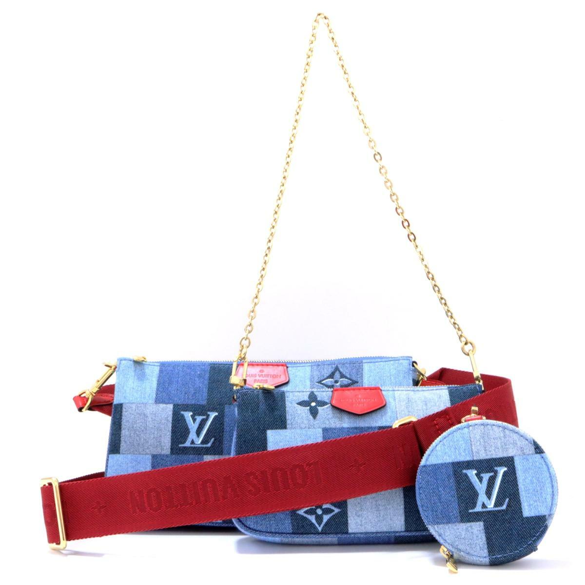 LOUIS VUITTON Multi Pochette Accessoires 2way shoulder bag M44990 Denim monogram | eBay