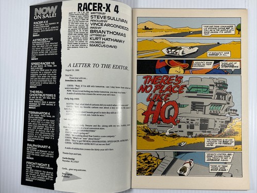 Racer X #3, 4 (lot of 2) Vol. 1 NOW Comics Nov/Dec 1988 NM - Picture 6 of 6