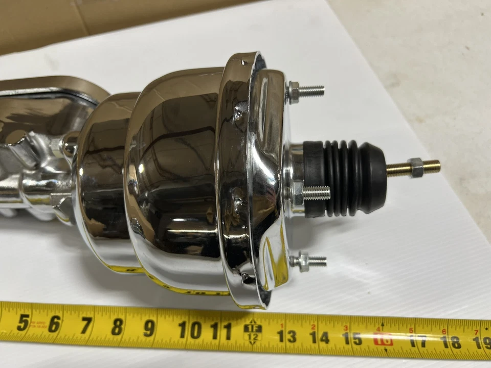 GMC Sprint 1971 1972 7" doble cromo refuerzo de freno eléctrico + cilindro maestro Foto 4 de 4