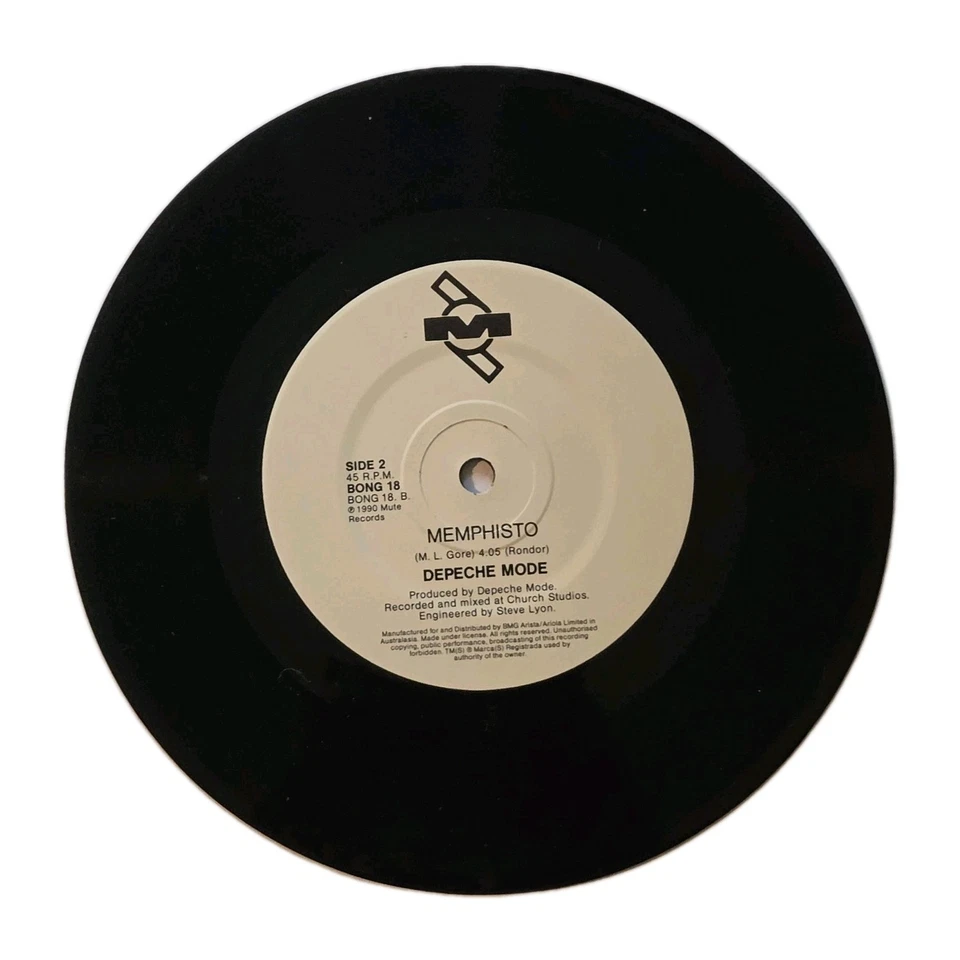 DEPECHE MODE "Enjoy The Silence" RARE 1990 1st PRESS (BMG) AUSSIE 7" SINGLE - Image 4 of 4