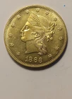US 1868 $10 Liberty Head Golden Coin Modern Restrike Token /Coin