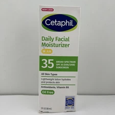 Cetaphil AM Daily Oil-Free Facial Moisturizer SPF 35 All Skin Types, 3 oz