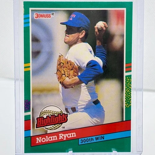 1991 Donruss Nolan Ryan #BC-15 Highlights 300 Wins