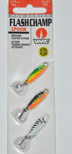 3 vmc flash champ spoons jigging  1/16oz assortment flutter action ultra glow