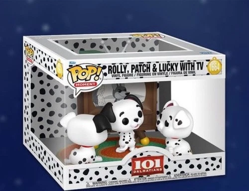 101 Dalmations Rolly, Patch, and Lucky with TV Funko Pop! #1667 PREORDER