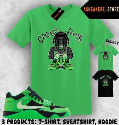 Shirt Matching Travis Scott Jumpman Jack Green Spark Match Sneaker Cactus Toon