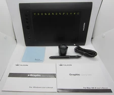 HUION H580 GRAPHIC DRAWING TABLET Missing Software Pen Working? For Parts ONLY!