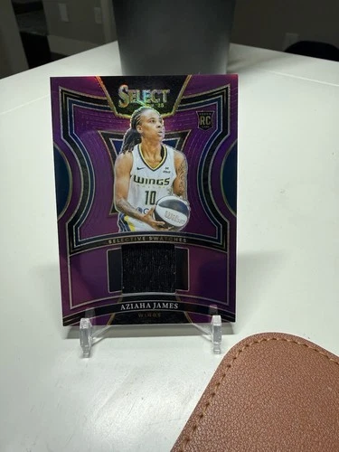 2025 Panini Select WNBA Aziaha James Selective Swatches Purple 26/49 Wings RC
