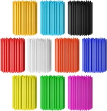 PSLER 72 PCS Spoke Skins Trim Wrap Decoration 26INCHES, 11 Mixed Colors 