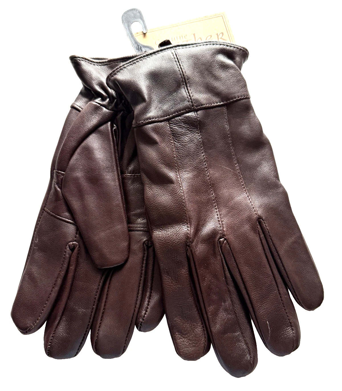 Mens Gloves Size L Large Genuine Leather Soft Brown Wool Lined Driving Winter
Opens in a new window 