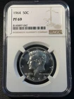 1964 Kennedy Half Dollar 50c NGC PF 69 Proof