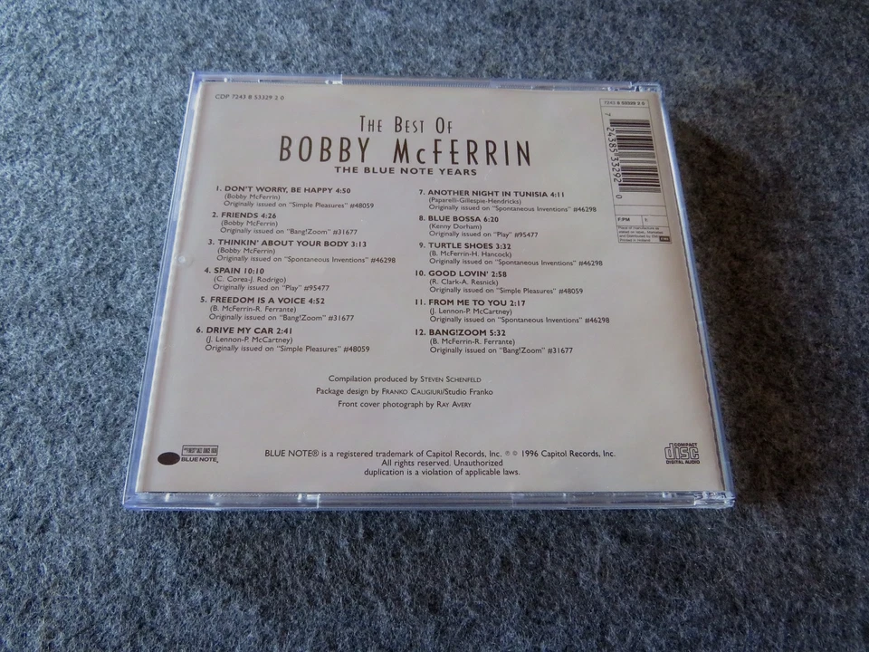 Bobby McFerrin – The best of Bobby McFerrin ( 1996 ) Blue Note Records - Bild 2 von 3