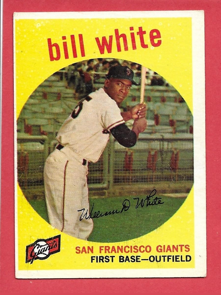 1959 Topps Baseball - #359 - Bill White - San Francisco Giants - EX - Rookie