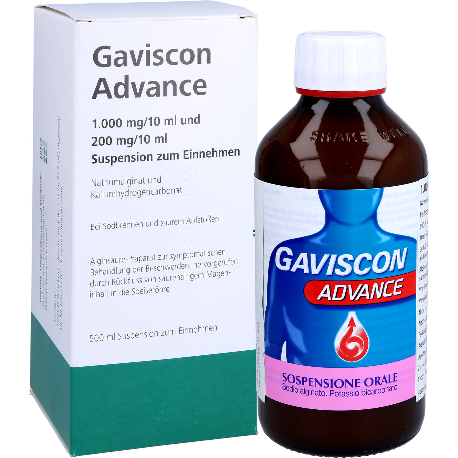 Gaviscon Advance Eurim Suspension, 500 ml Lösung 7004633 eBay
