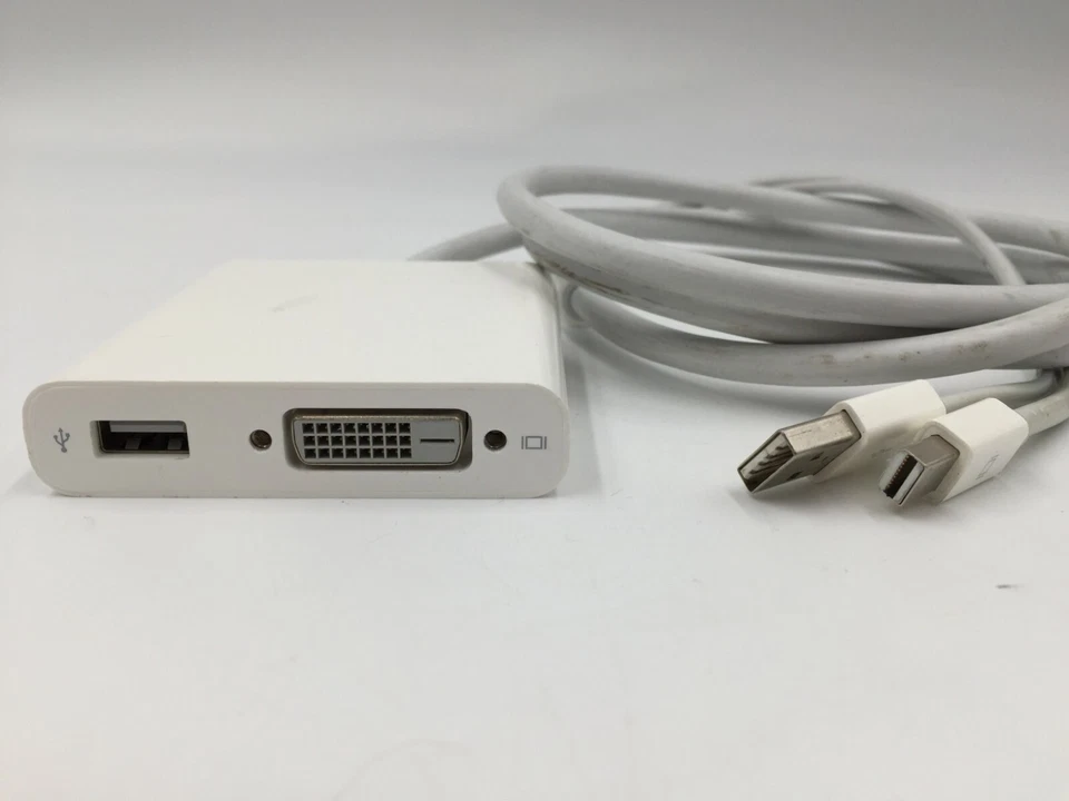 GENUINE Apple A1306 Mini Display Port to Dual-link DVI Adapter - White - Image 2 of 3