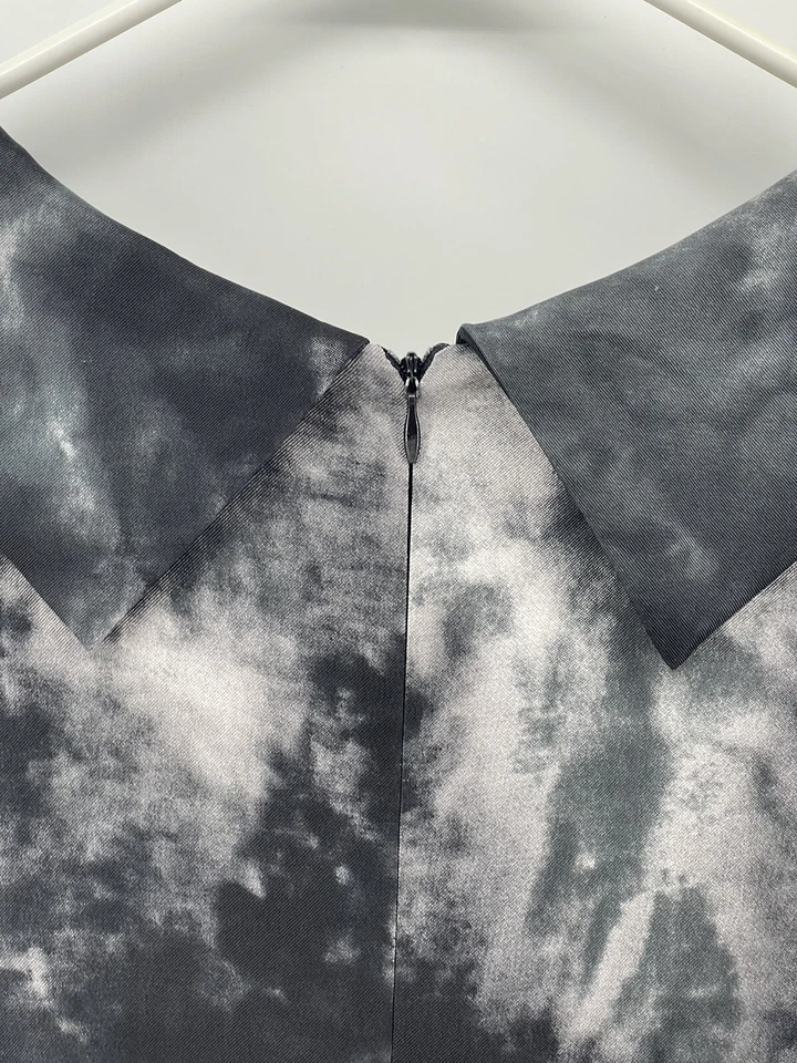 Vestido Vaina AGB Mujer Talla 14 Hasta la Rodilla Sin Mangas Negro Mármol Envío Rápido Foto 3 de 4