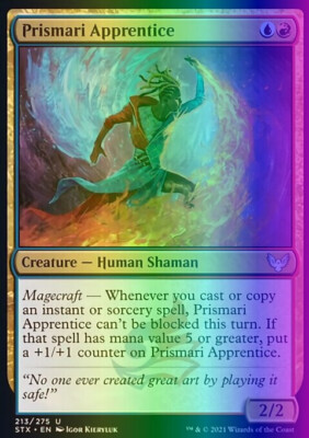 MTG Prismari Apprentice (213/423) Strixhaven School of Mages NM FOIL