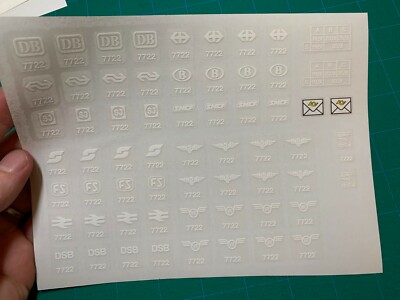 Custom Replacement Stickers for Steam Cargo Train 7722 - die cut! | eBay
