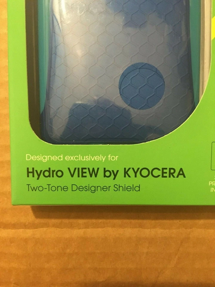 NEW CRICKET KYOCERA HYDRO VIEW Two Tone Designer Shield Screen Protector Case - Image 2 of 4