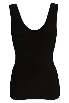Bauchweg Hemdchen Form Top Damen Mieder 34 36 38 40 42 44 46 schwarz