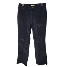 St. Johns Bay Womens Size 6 Blue Solid Corduroy Stretch Pants