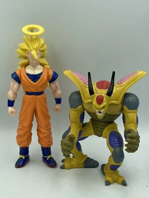 DRAGON BALL Z Lot Figurines HILDEGARDE & GOKU SSJ3 Anime France BS /STA AB TOYS - Photo 1/4