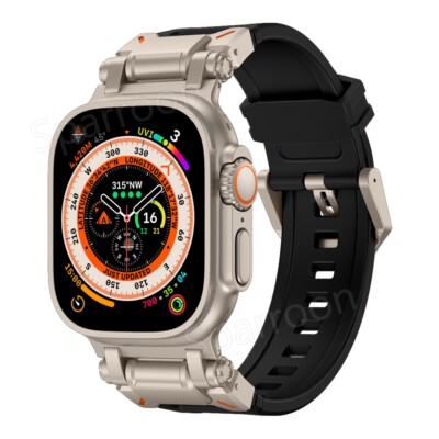 Band+Case Metal+Silicone Strap For Apple Watch Ultra3&2&1 SE 11 10 9 8 7 44/46mm