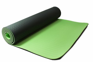 lime green yoga mat