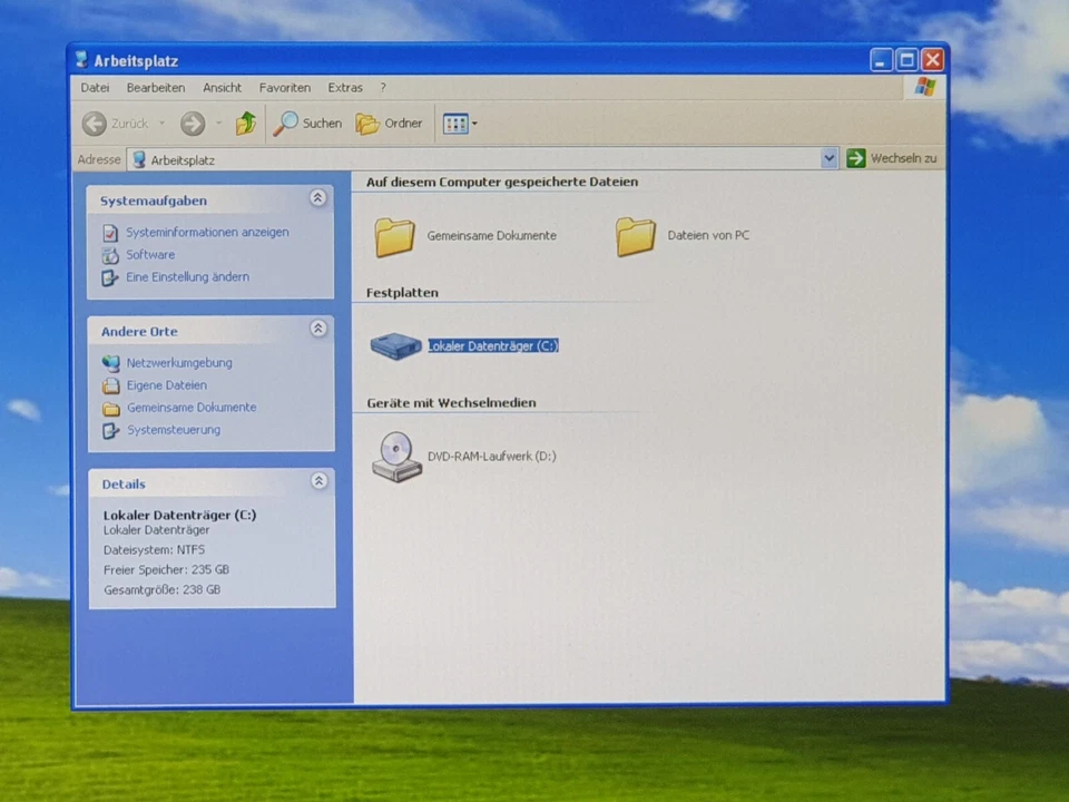 HP Compaq Windows XP Gamer PC Spiel Computer i5 3,30GHz 240GB SSD 4GB DVDRW COM - Bild 3 von 4