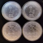 Elemental Mint Ag Rare Bullion Lot of 4 1/2 Oz-999 Silver 2 Oz Total Art Coins a