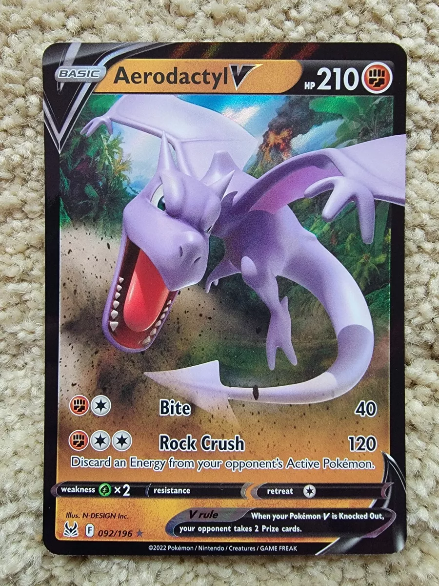 Pokemon - Aerodactyl V 092/196 - Lost Origin - Ultra Rare Holo